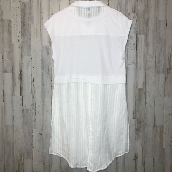 ANTHRO Postmark Londra Layered Tunic White XS - Picture 11 of 12